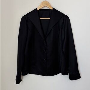 Peter Cohen Silk Blazer Black Small